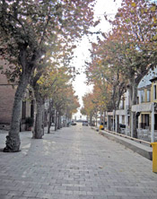 Un bulevad en Canet de Mar